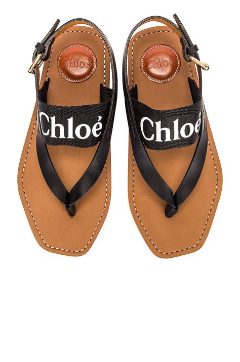 cheap chloe sandals|chloe woody sandals outfit black.